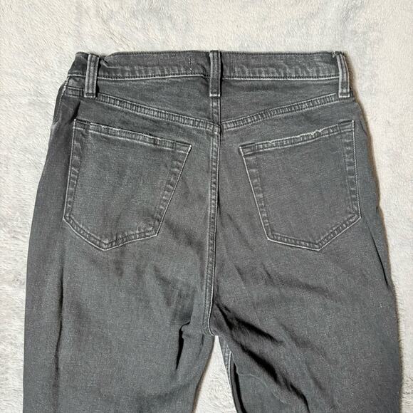 Abercrombie Fitch Jeans Women 8 Black Ankle Straight Ultra High Rise Curve Love - Picture 4 of 11